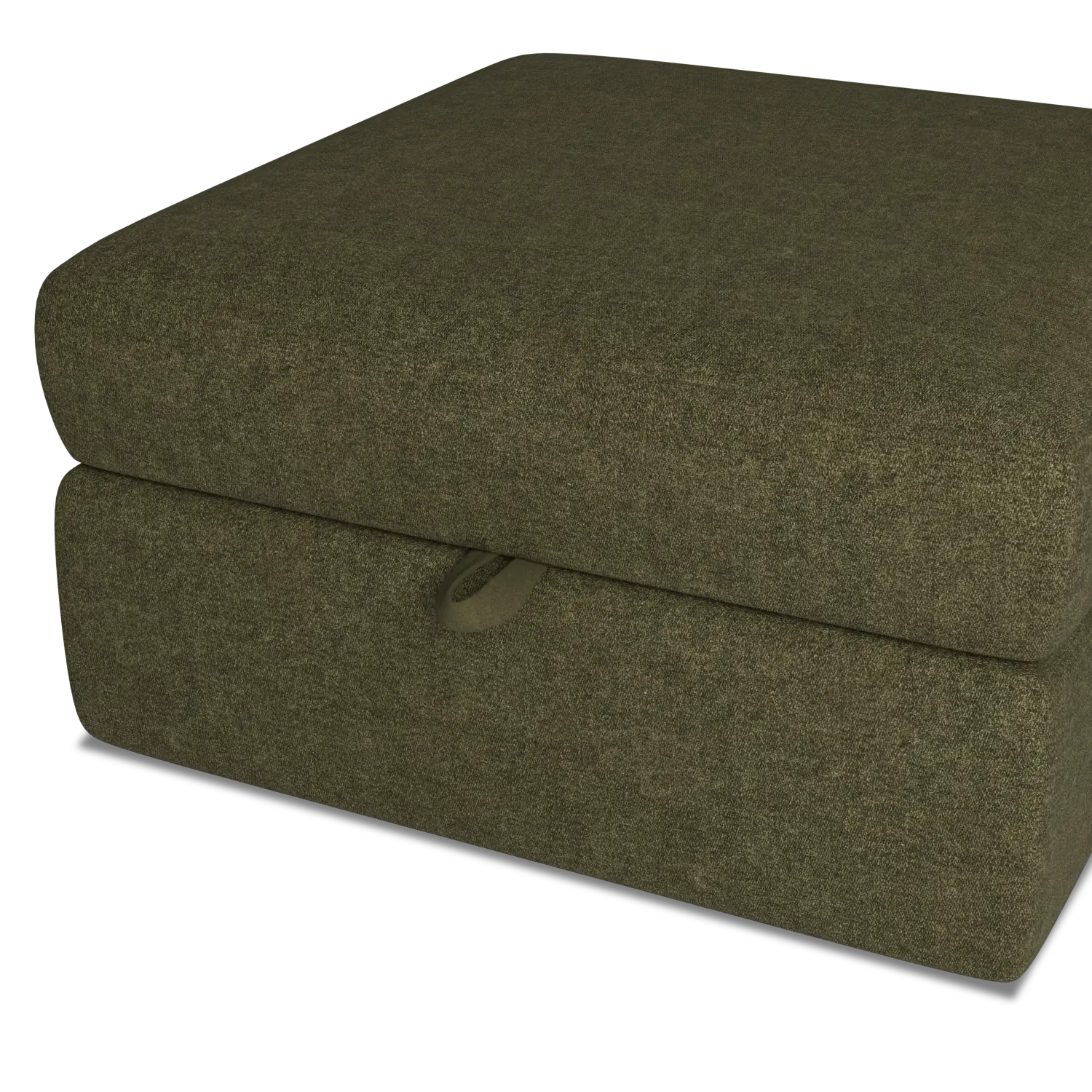 Citymod Green Fabric Storage Ottoman Citymod Green Fabric Storage Ottoman