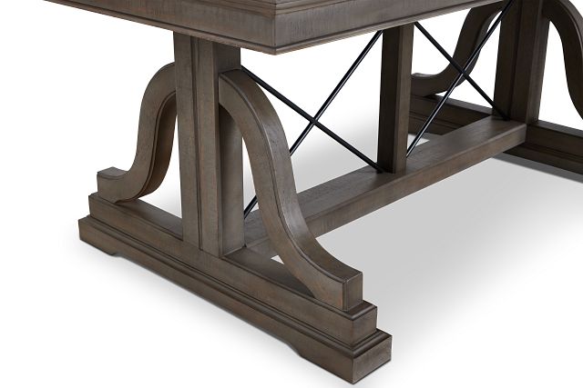 Heron Cove Light Tone Trestle Table