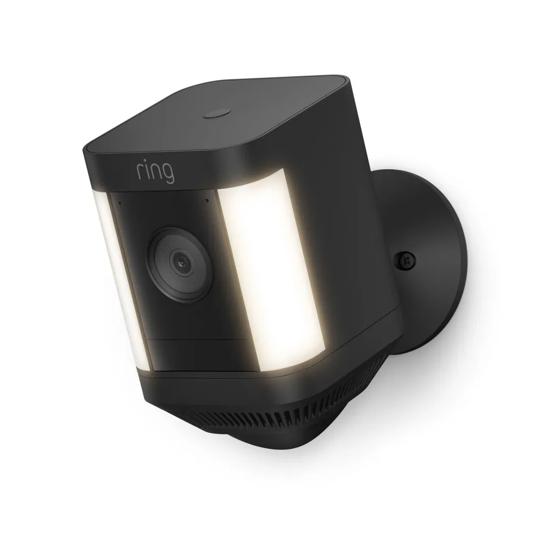 Ring Spotlight Cam Plus Battery Black Outdoor Security Cameras