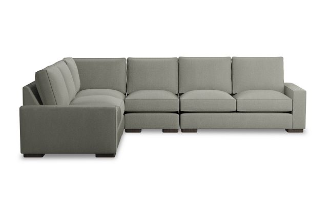 Edgewater Delray Pewter Medium Two-arm Sectional