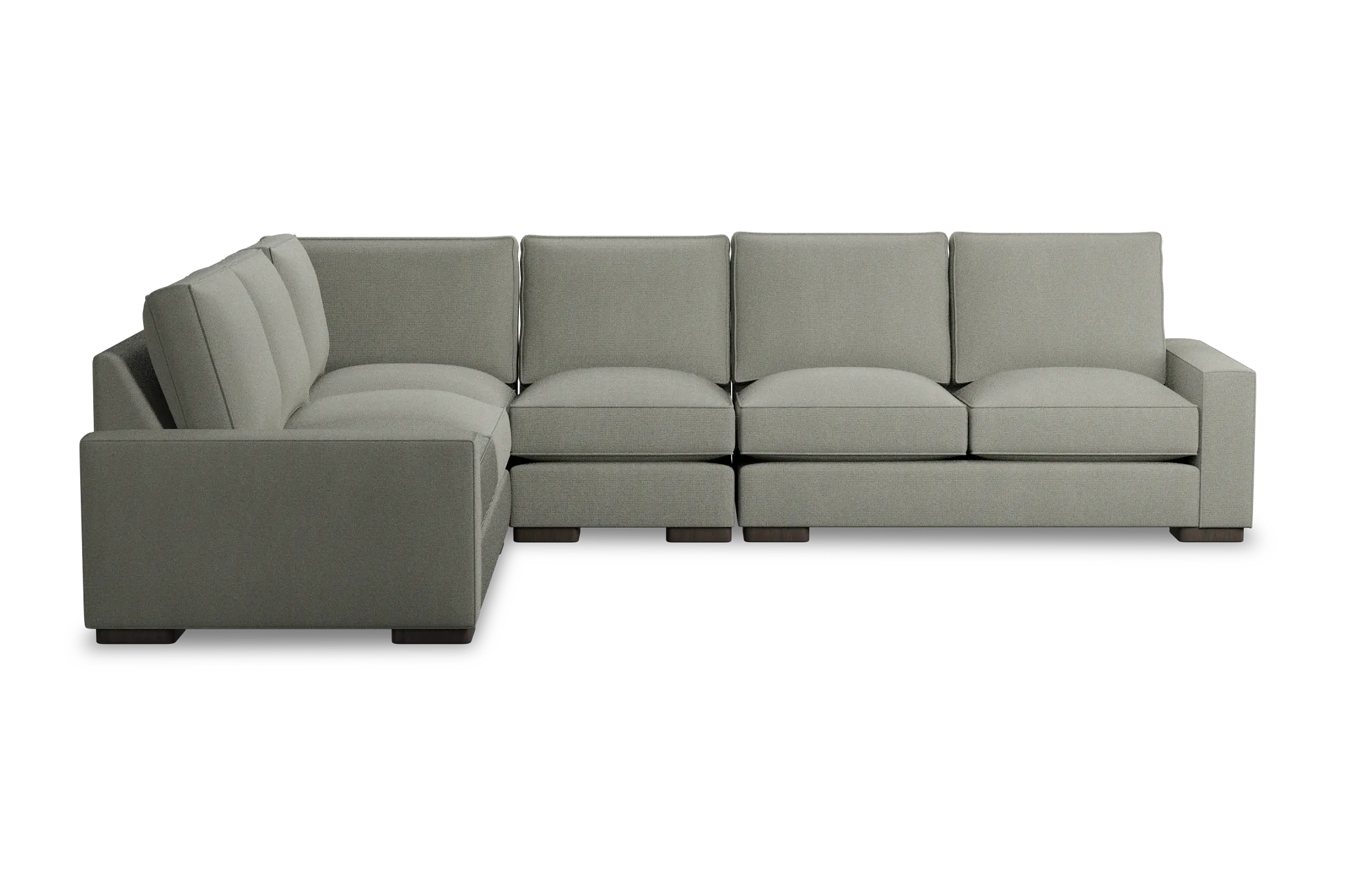 Edgewater Delray Pewter Medium Two-arm Sectional