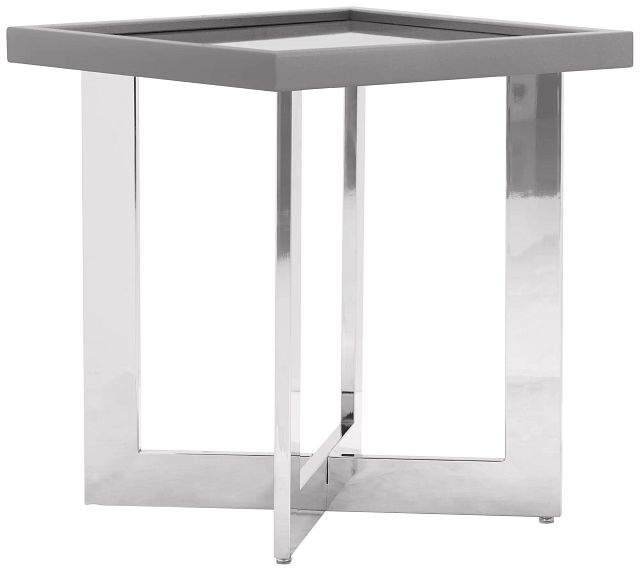 Cortina Gray Square End Table (0)