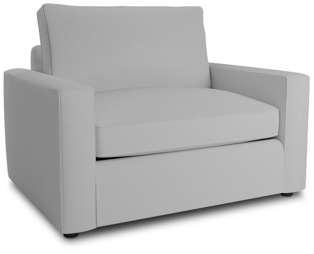 Siesta Suave White Fabric Memory Foam Sleeper