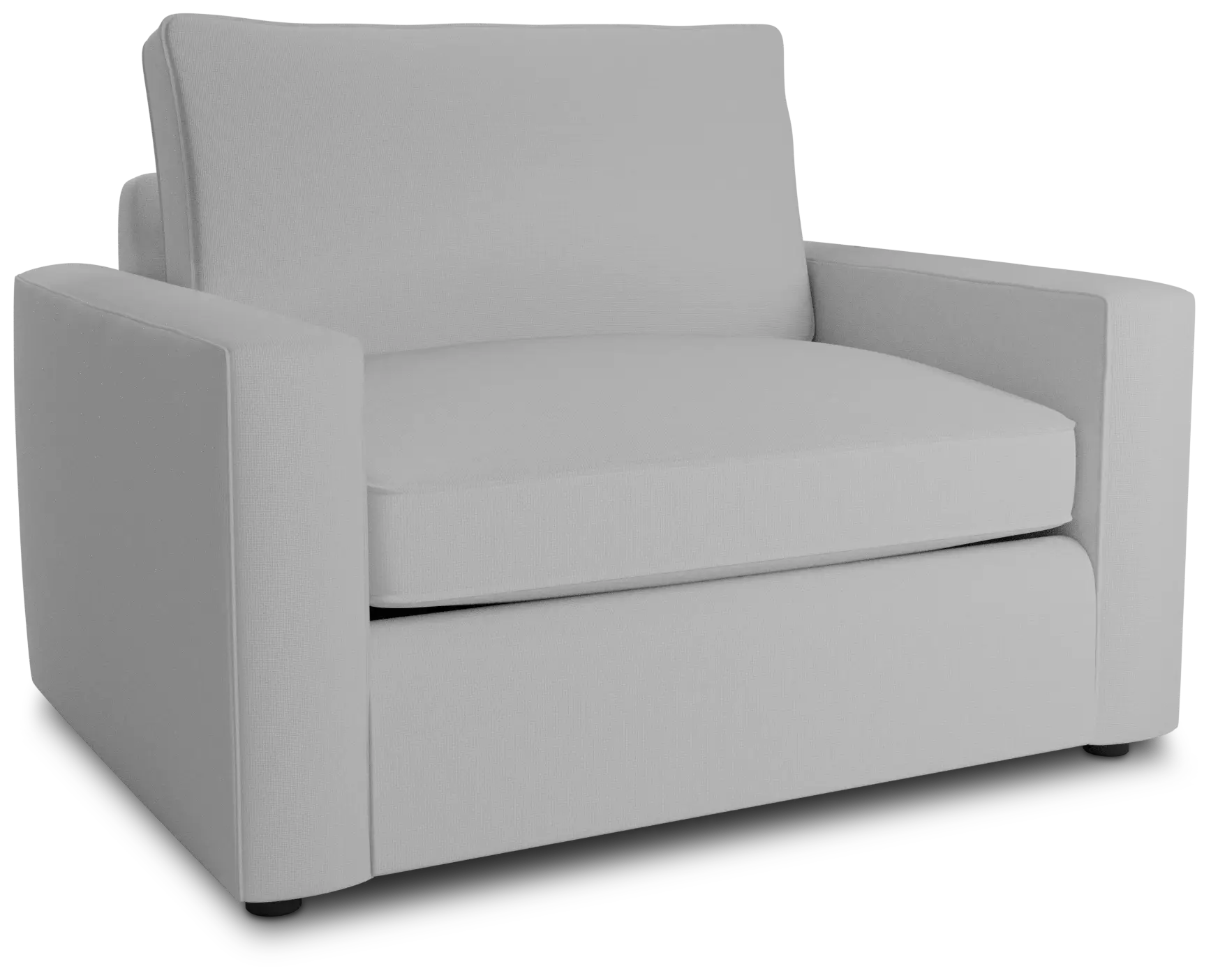 Siesta Suave White Fabric Memory Foam Sleeper Siesta Suave White Fabric Memory Foam Sleeper