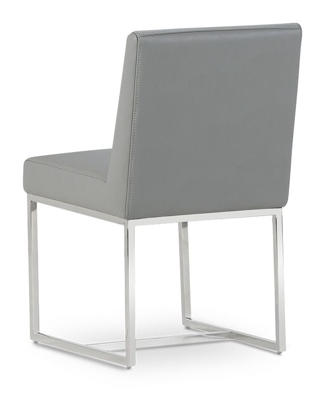 Miami Gray Micro Upholstered Side Chair (3)