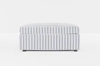 Destin Sea Lane Dark Blue Fabric Cocktail Ottoman