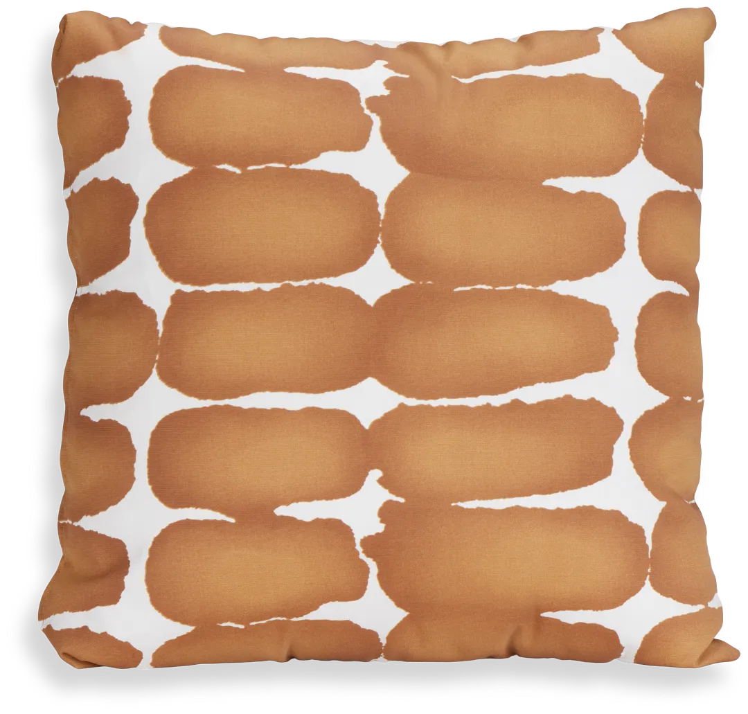 Shiba Dot Light Brown 20" Indoor/outdoor Accent Pillow