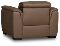 Flexsteel Brodie Dark Brown Lthr/vinyl Power Recliner