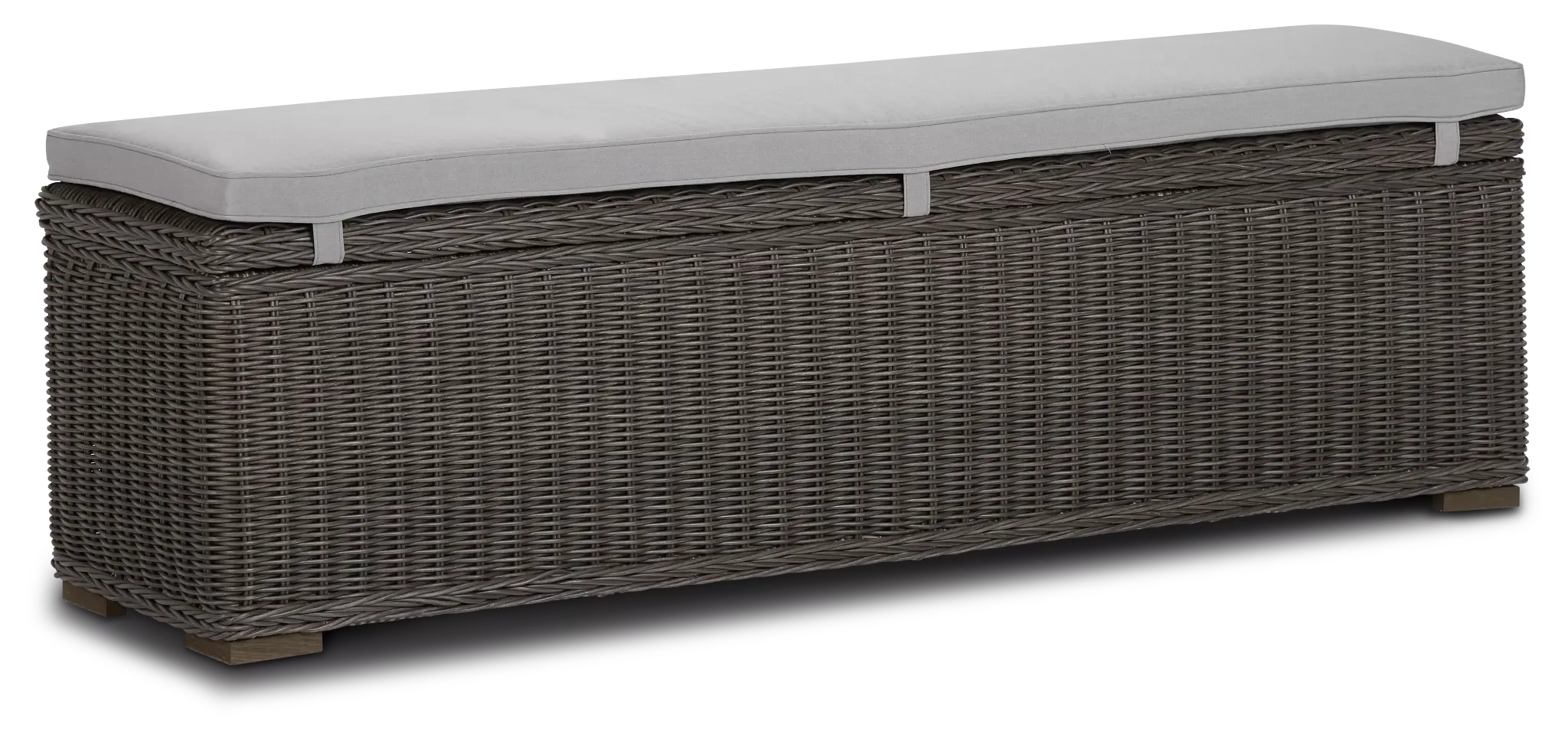 Canyon Gray Woven Dining Bench Canyon Gray Woven Dining Bench