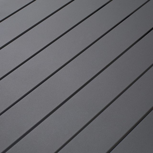 Linear2 Dark Gray Aluminum Coffee Table