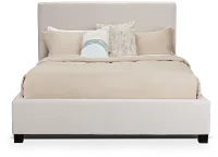 Monica Beige Uph Platform Bed