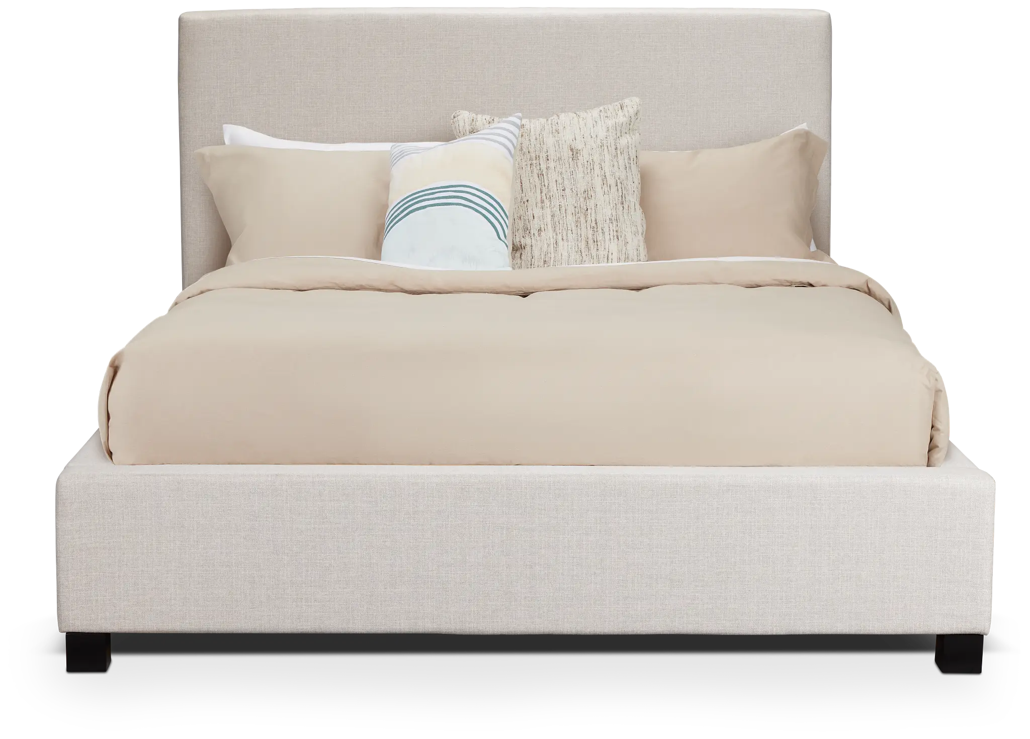 Monica Beige Uph Platform Bed Monica Beige Uph Platform Bed