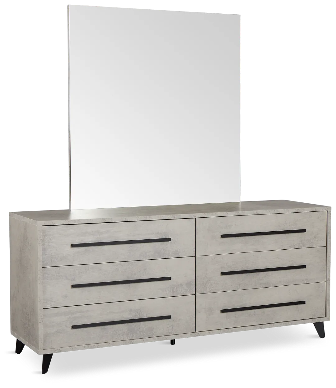 Pomona Gray Dresser & Mirror
