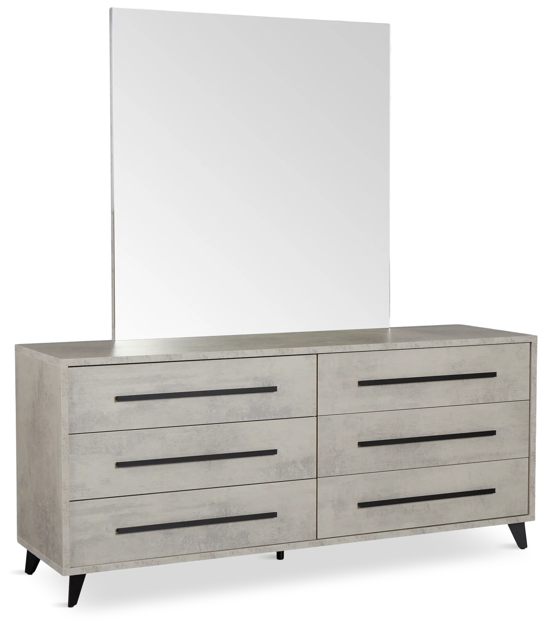 Pomona Gray Dresser & Mirror