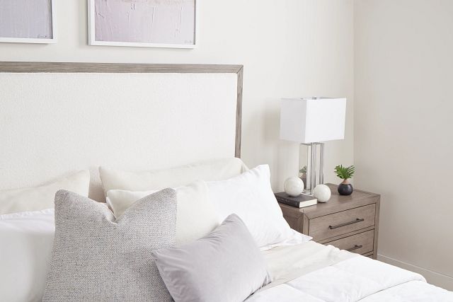 Alden Gray Uph Platform Bed