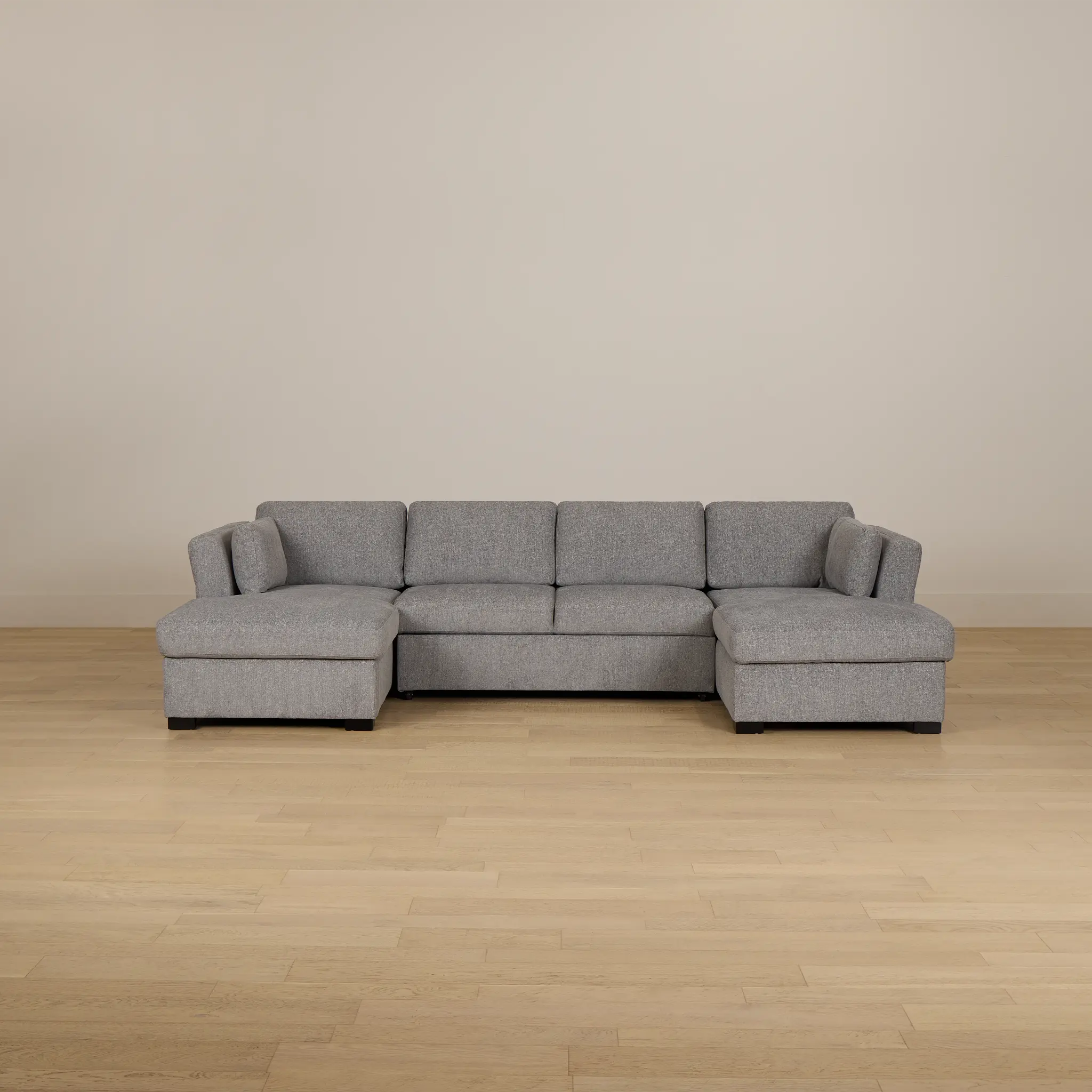 Amber Dark Gray Fabric Double Chaise Sleeper Storage Sectional Amber Dark Gray Fabric Double Chaise Sleeper Storage Sectional