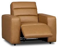 Sawyer Light Brown Micro Power Recliner