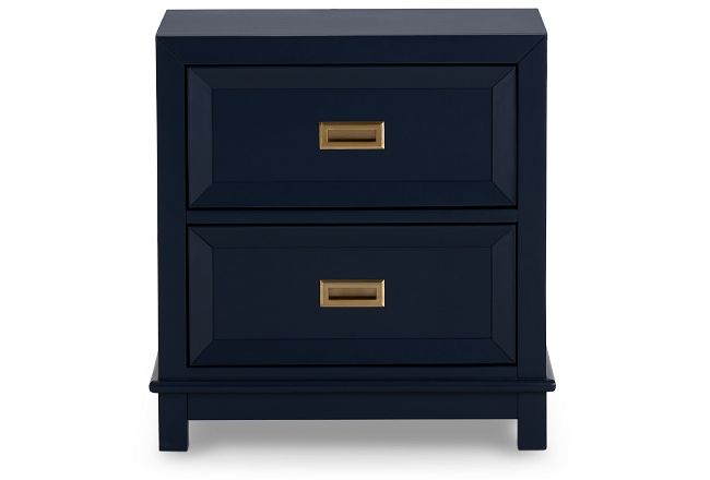 Ryder Dark Blue 2-drawer Nightstand