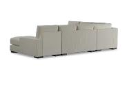 Edgewater Lucy Light Beige Medium Right Chaise Sectional