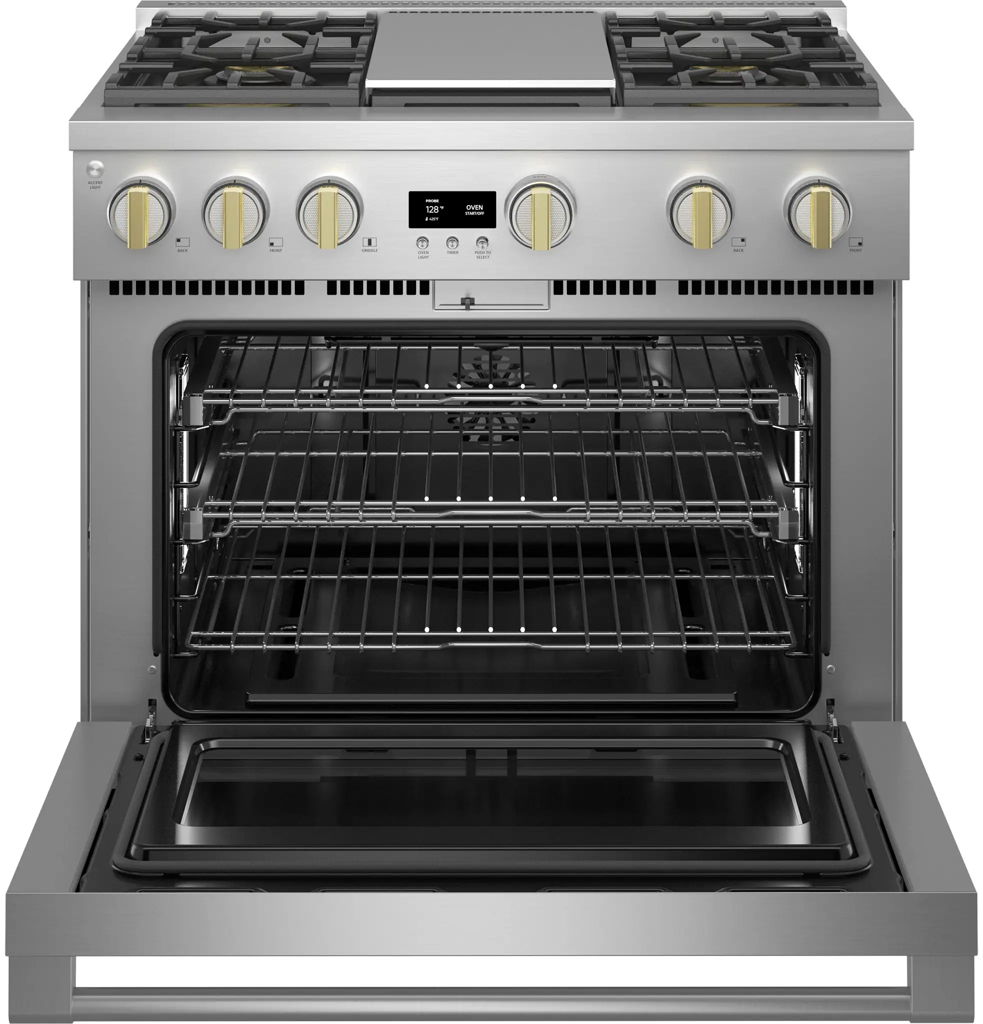 Monogram 364 Series Stainless Steel 36" Gas Range Monogram 364 Series Stainless Steel 36" Gas Range