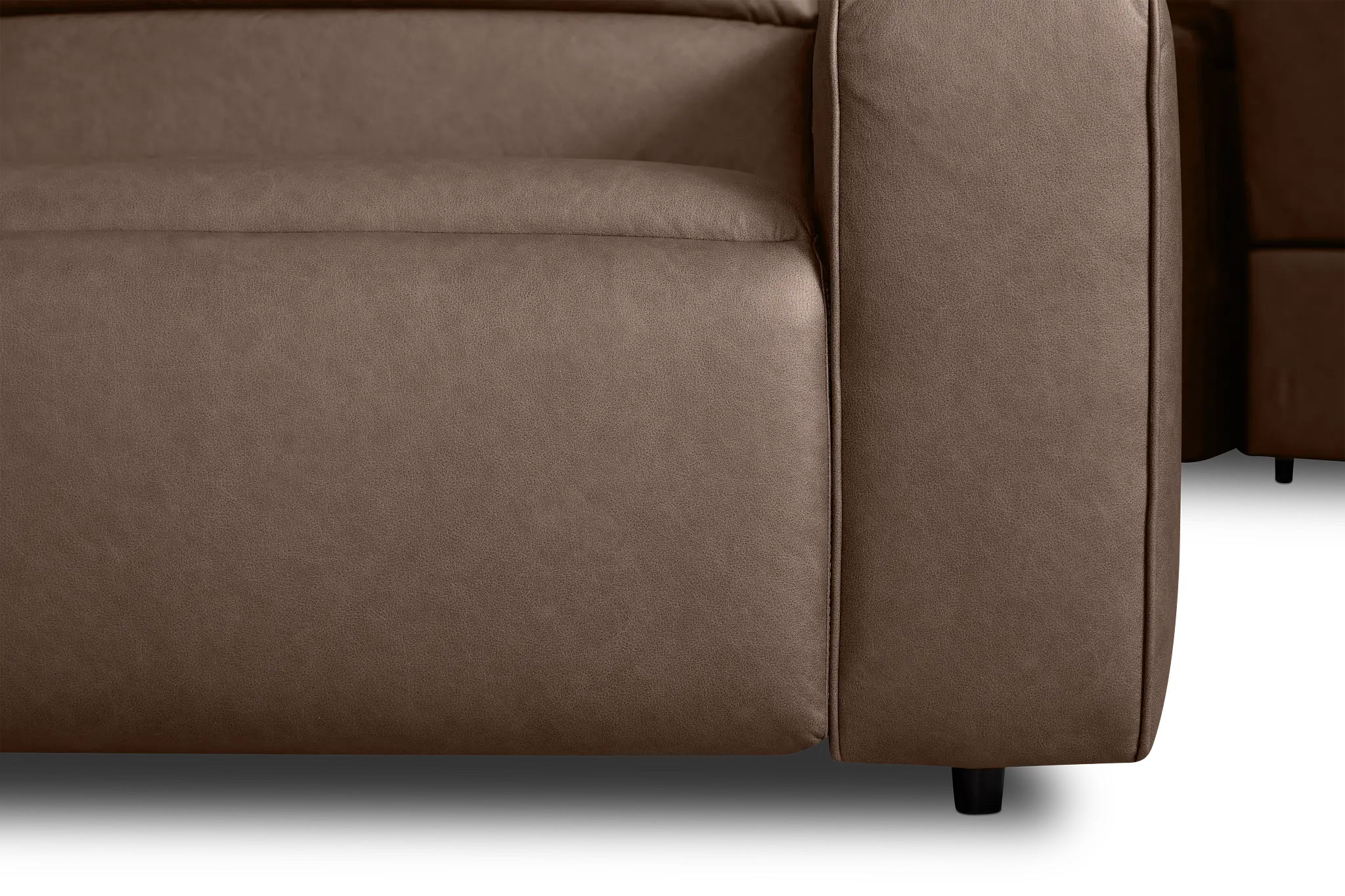 Sawyer Dark Brown Micro Large Triple Power Reclining Two-arm Sectional Sawyer Dark Brown Micro Large Triple Power Reclining Two-arm Sectional
