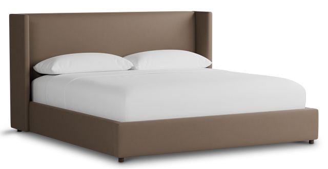 Captiva Joya Beige 48" Upholstered Shelter Bed