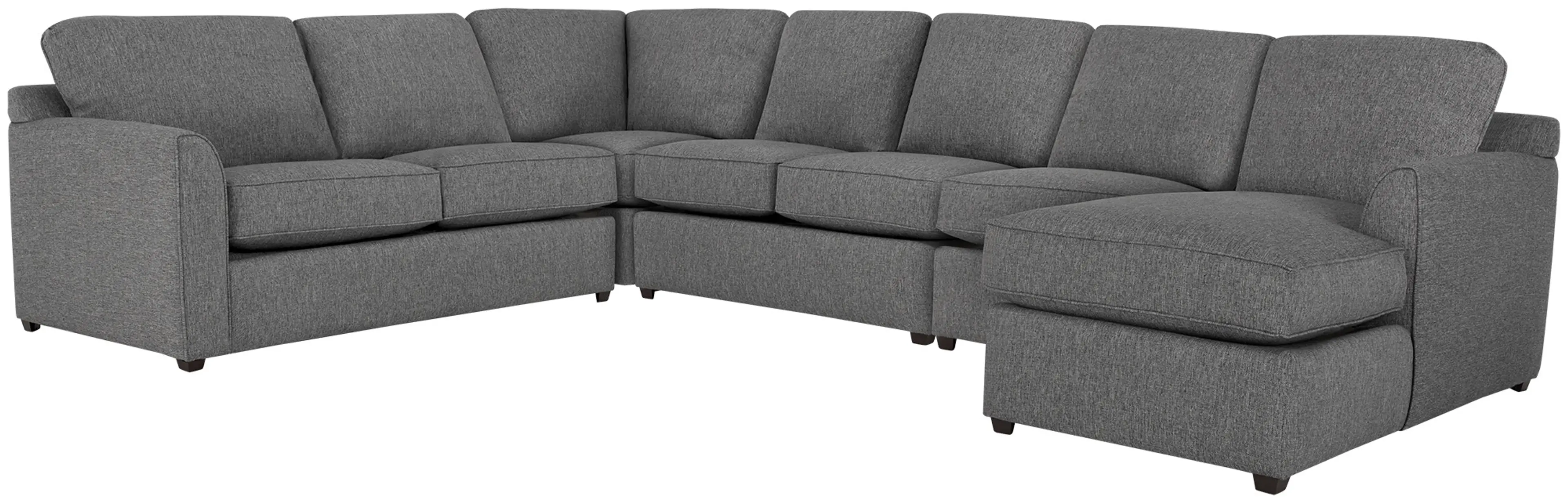 Asheville Gray Fabric Right Chaise Innerspring Sleeper Sectional Asheville Gray Fabric Right Chaise Innerspring Sleeper Sectional
