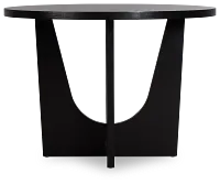 Oxford Black Round High Dining Table