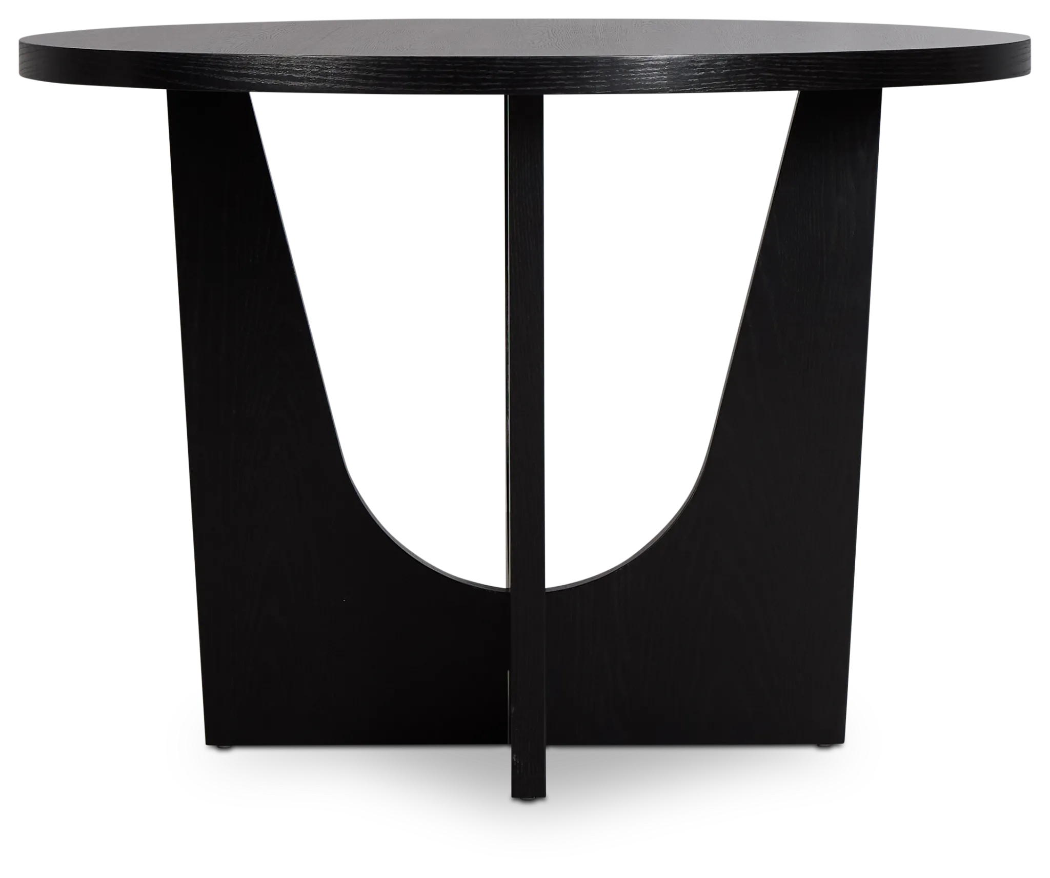Oxford Black Round High Dining Table