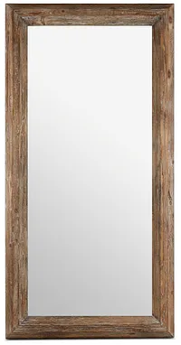 Iona Brown Wood Floor Mirror