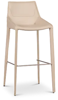 Wayne Light Beige 30" Upholstered Barstool