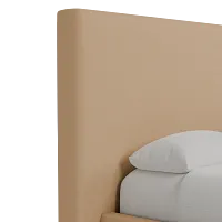 Grayton Merino Taupe 54" Upholstered Platform Bed