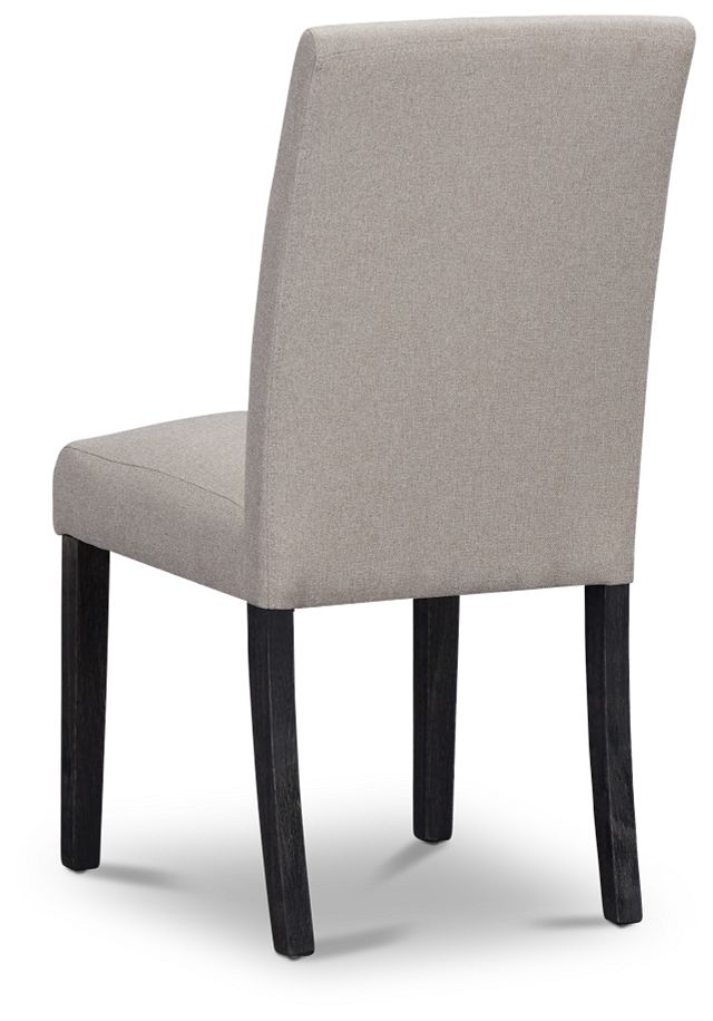 Dublin Beige Dark Tone Upholstered Side Chair