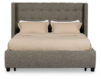 Chatham Gray Low Platform Storage Bed