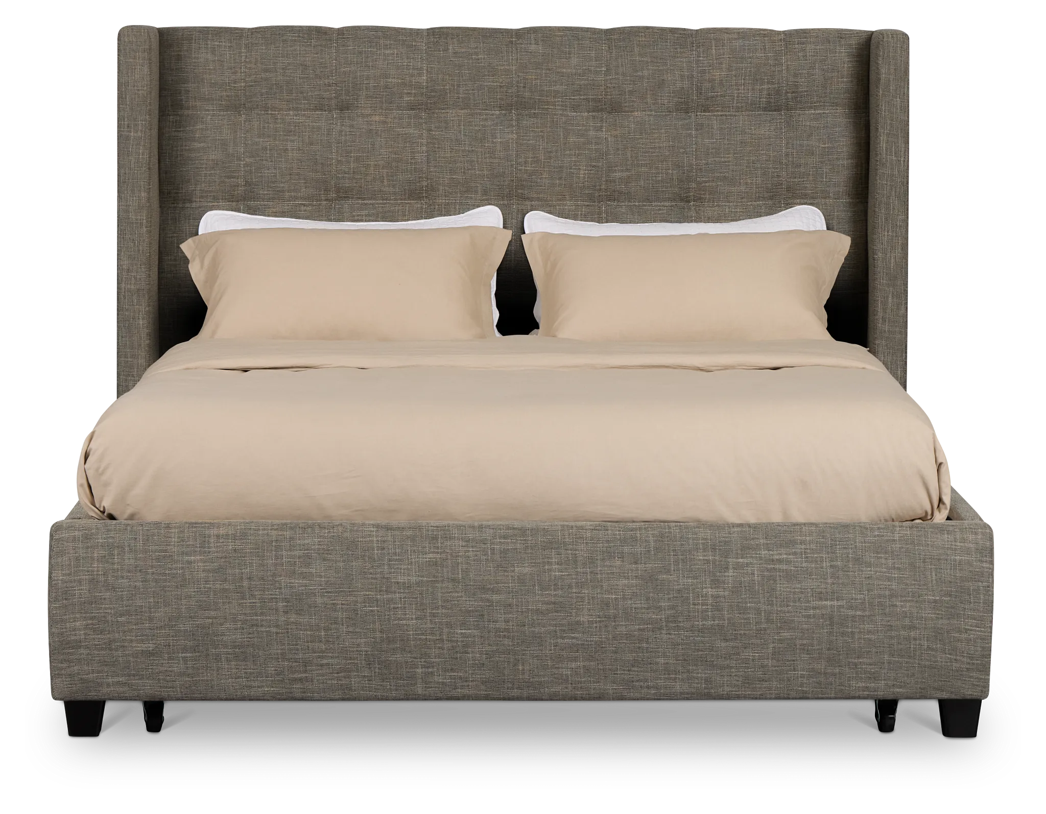 Chatham Gray Low Platform Storage Bed