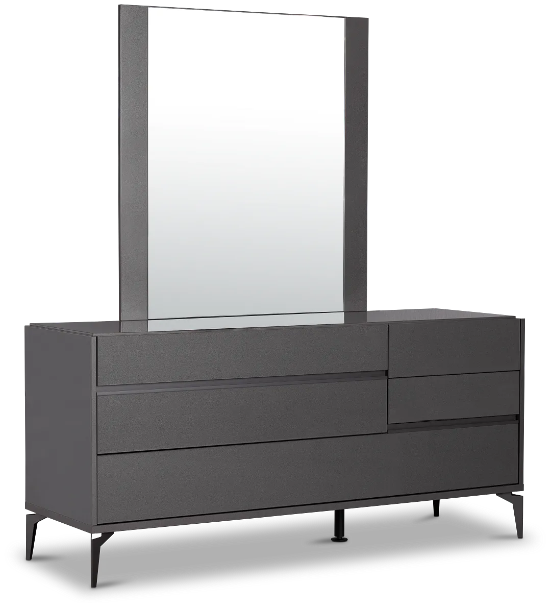Oslo Gray Dresser & Mirror