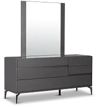 Oslo Gray Dresser & Mirror
