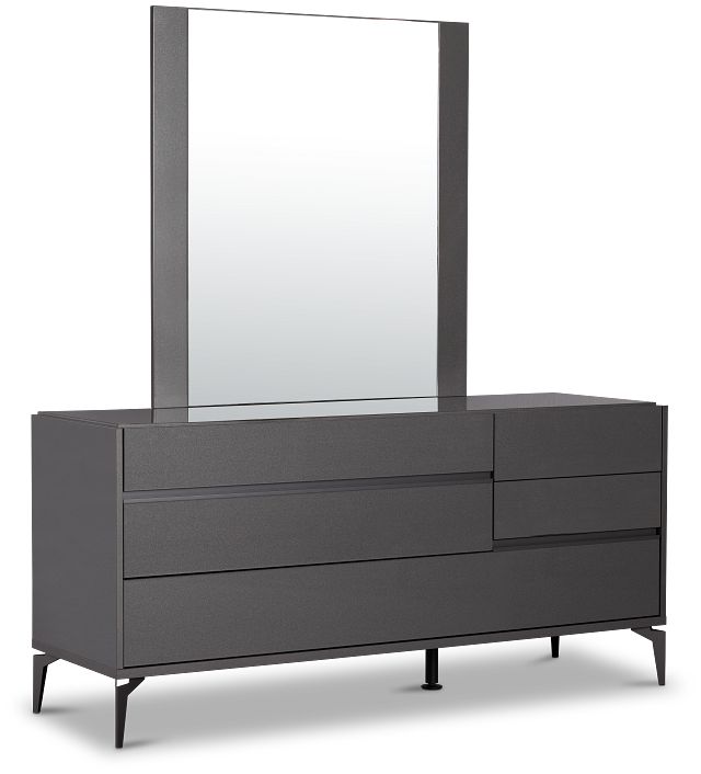 Oslo Gray Dresser & Mirror