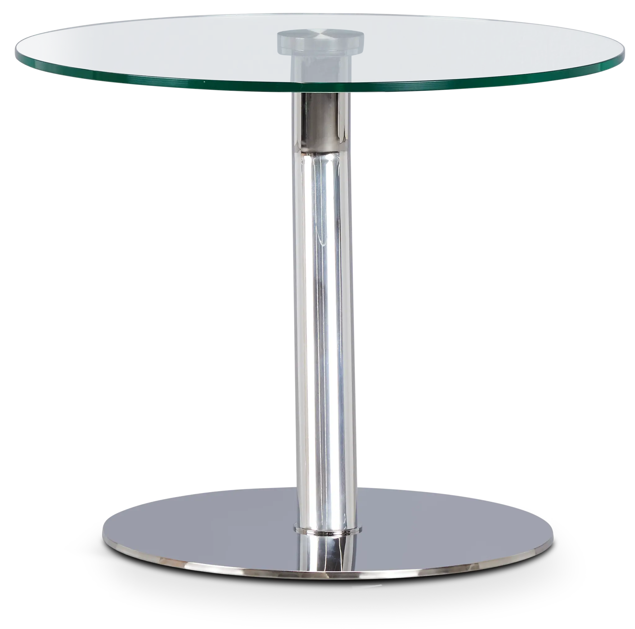 Brooks Glass Round End Table Brooks Glass Round End Table