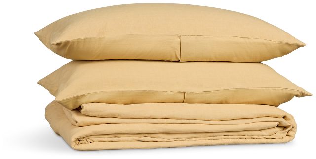 Palomis Yellow 3-piece Duvet Set