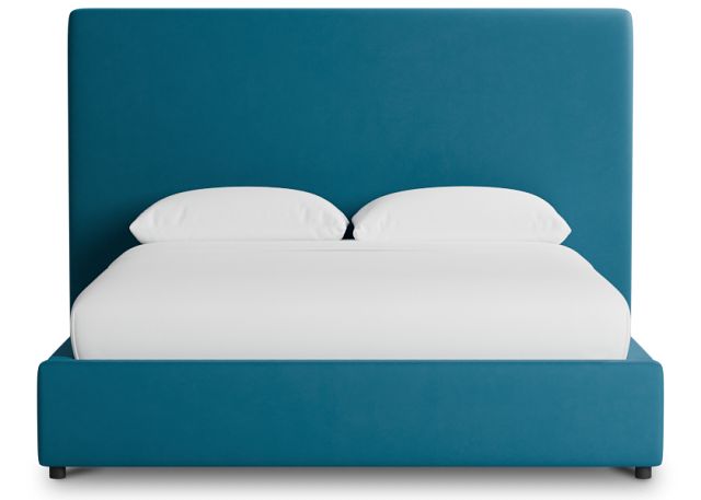 Grayton Joya Teal 54" Upholstered Platform Bed