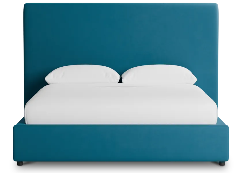 Grayton Joya Teal 54" Upholstered Platform Bed