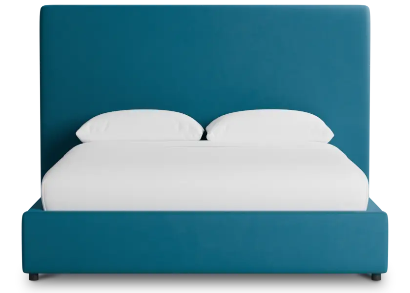 Grayton Joya Teal 54" Upholstered Platform Bed Grayton Joya Teal 54" Upholstered Platform Bed
