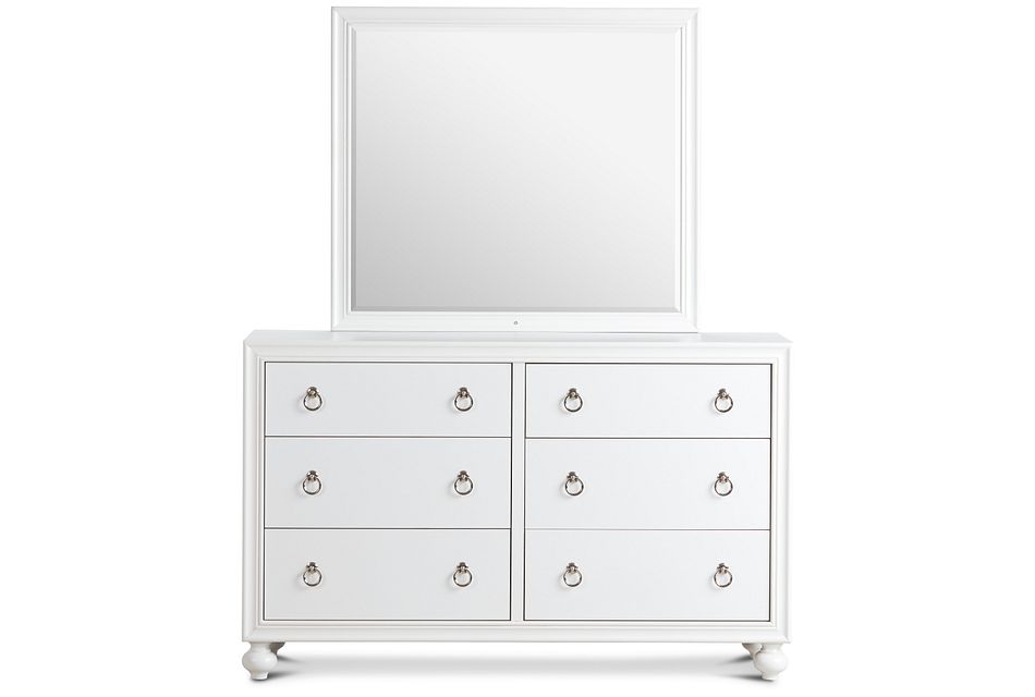 Isabella White Youth Dresser Mirror Baby Kids Dressers Mirrors City Furniture