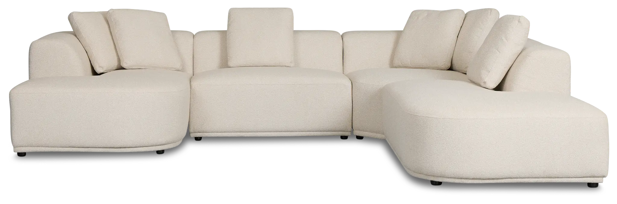 Catalina Beige Fabric Medium Left Chaise Sectional Catalina Beige Fabric Medium Left Chaise Sectional