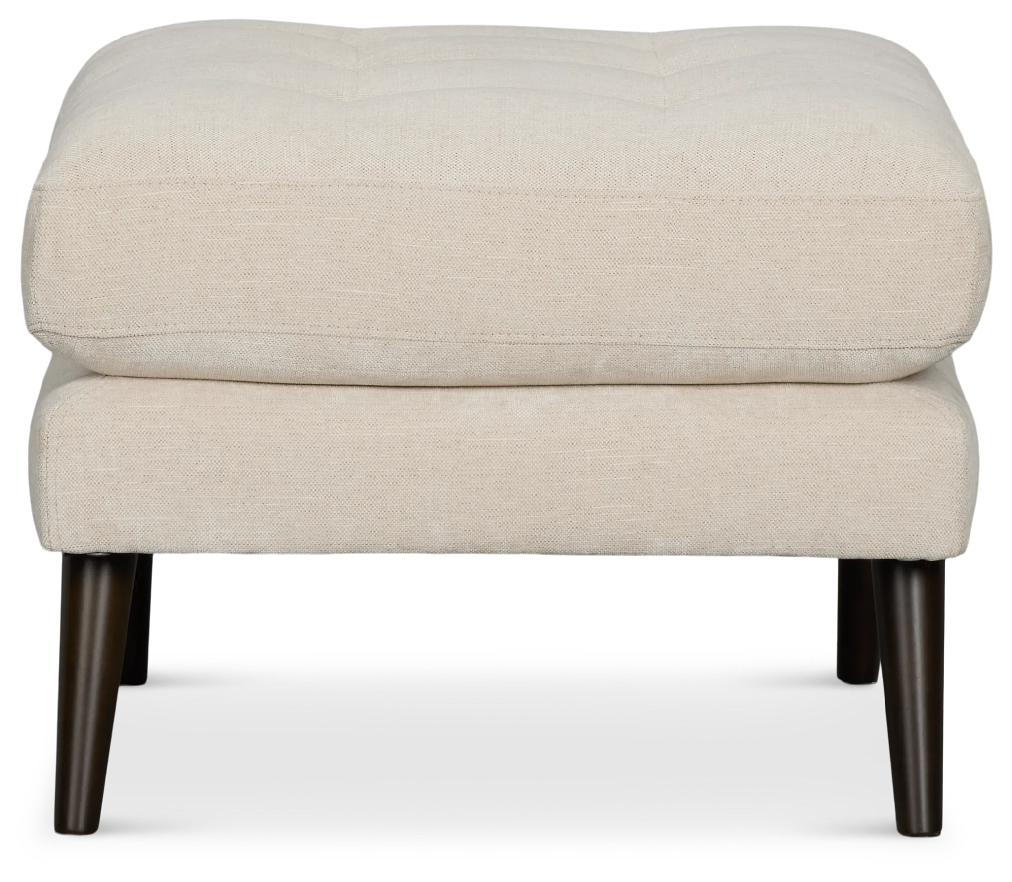 Indie Beige Fabric Ottoman