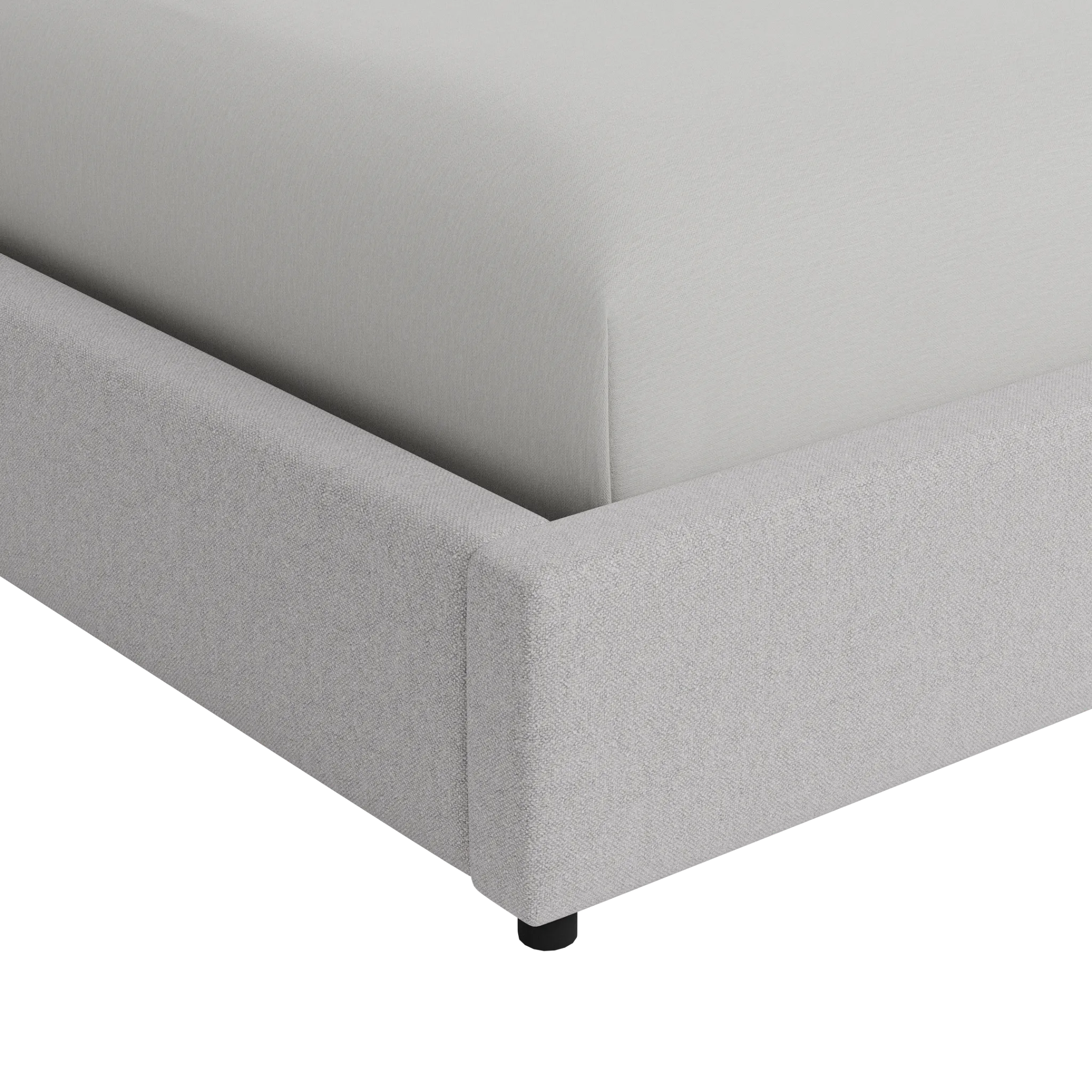 Captiva Elite Gray 48" Upholstered Shelter Bed