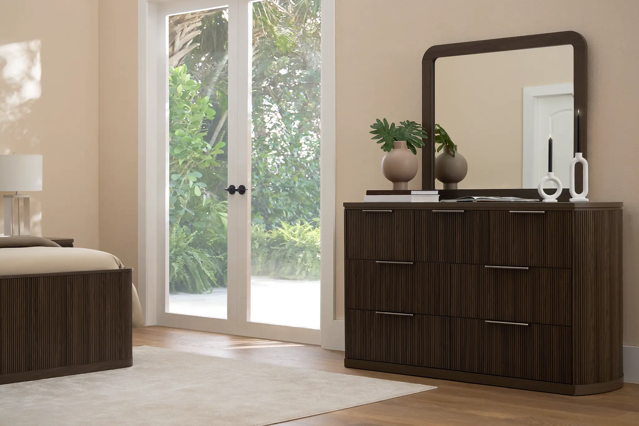 Camden Dark Tone Dresser & Mirror Camden Dark Tone Dresser & Mirror