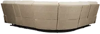 Travis Light Beige Fabric Medium Dual Power 2-arm Reclining Sectional
