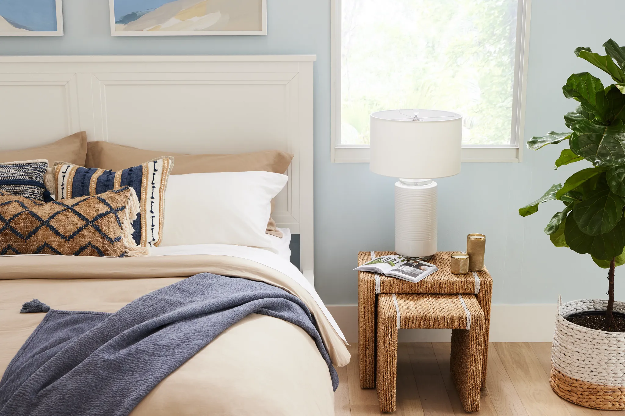 Nantucket White Panel Bed